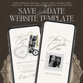 Save The Date Website Template (Romantic 01 - Ivory)