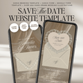 Old Money Save The Date Website Template (Lace 0202)