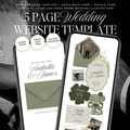 Wedding Website Template with RSVP (Sage & Ivory)