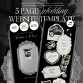 Wedding Website Template with RSVP (Photo Booth 01 - Black)