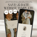 Old Money Save The Date Website Template (Lace 04)