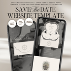 Heirloom Save The Date Website Template (Ivory 02)