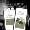 Save The Date Wedding Website Template (Sage & Ivory)