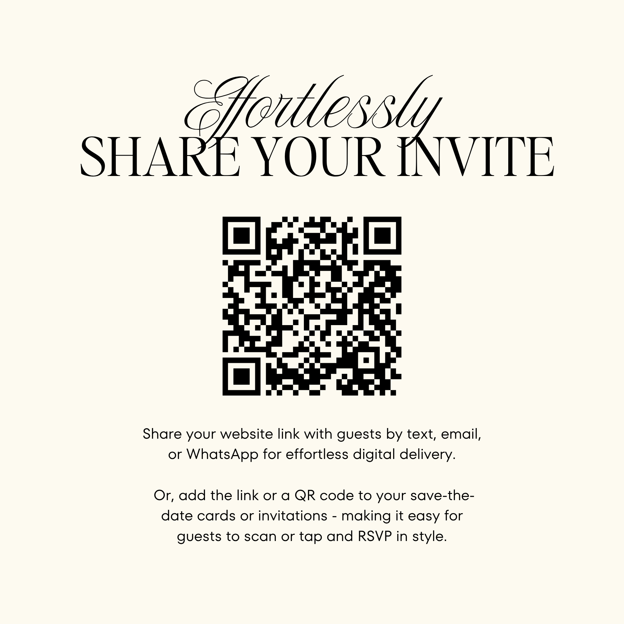 Save The Date Wedding Website Template (Brown & Ivory)
