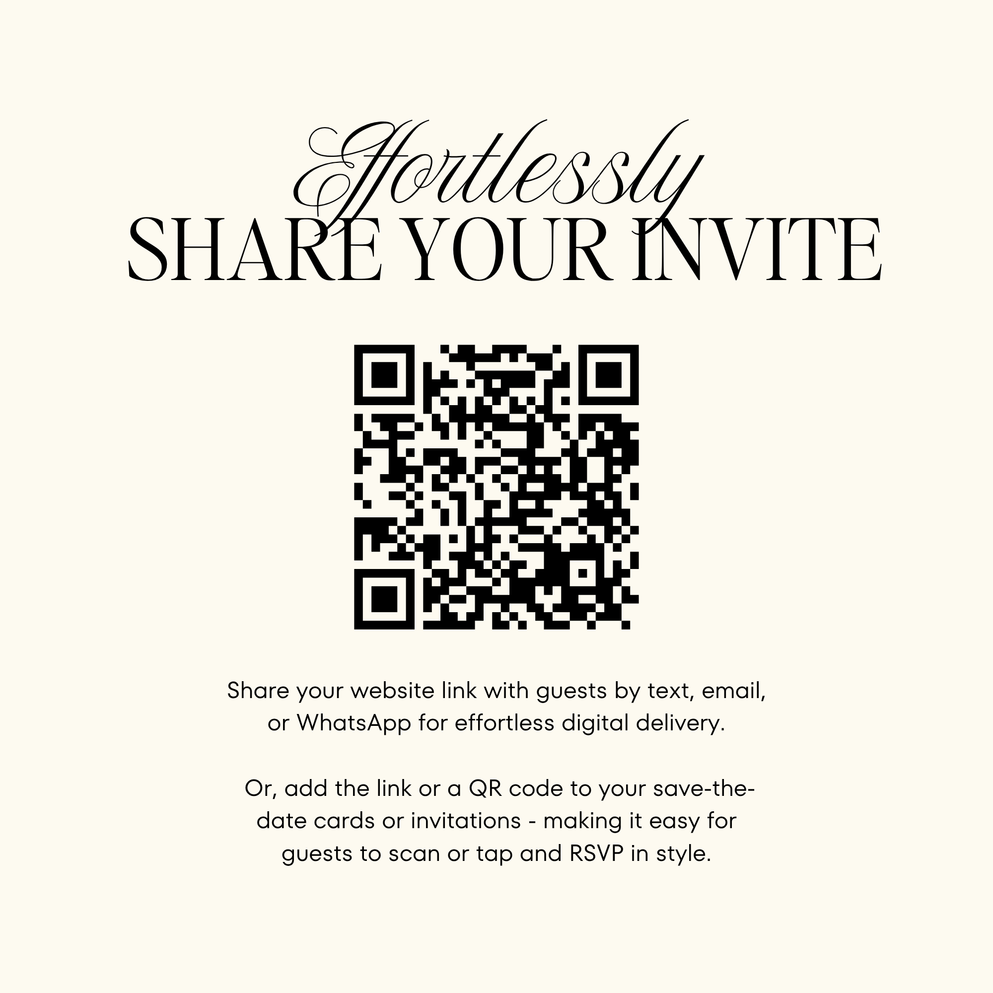 Heirloom Lace & Swan Wedding Website Template with RSVP (Ivory 02)