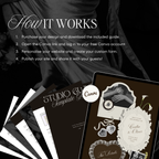 Wedding Website Template with RSVP (Photo Booth 01 - Brown)