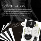 Wedding Website Template with RSVP (Envelope 05 - Black & White)