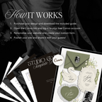 Wedding Website Template with RSVP (Envelope 05 - Sage Green + Ivory)