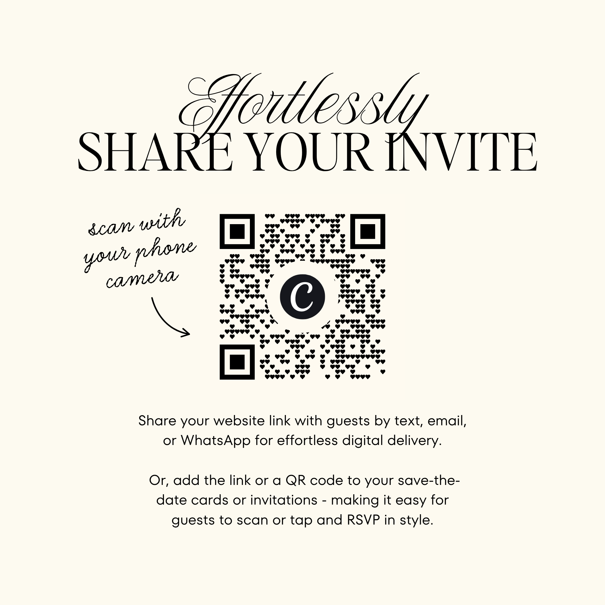 Save The Date Website Template (Romantic 01 - Ivory)