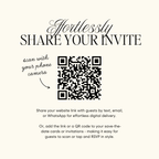 Lace Heart Save The Date Website Template (Lace 03 - Ivory)