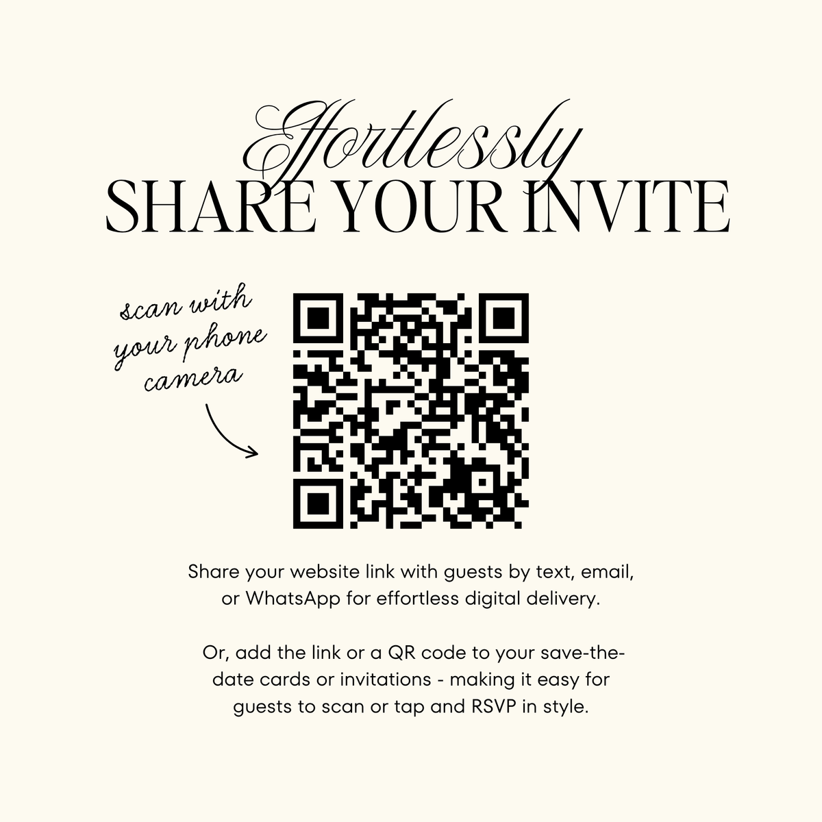 Save The Date Wedding Website Template (Envelope 06 - Brown + Ivory)