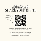 Save The Date Wedding Website Template (Envelope 07 - Burgundy + Ivory)