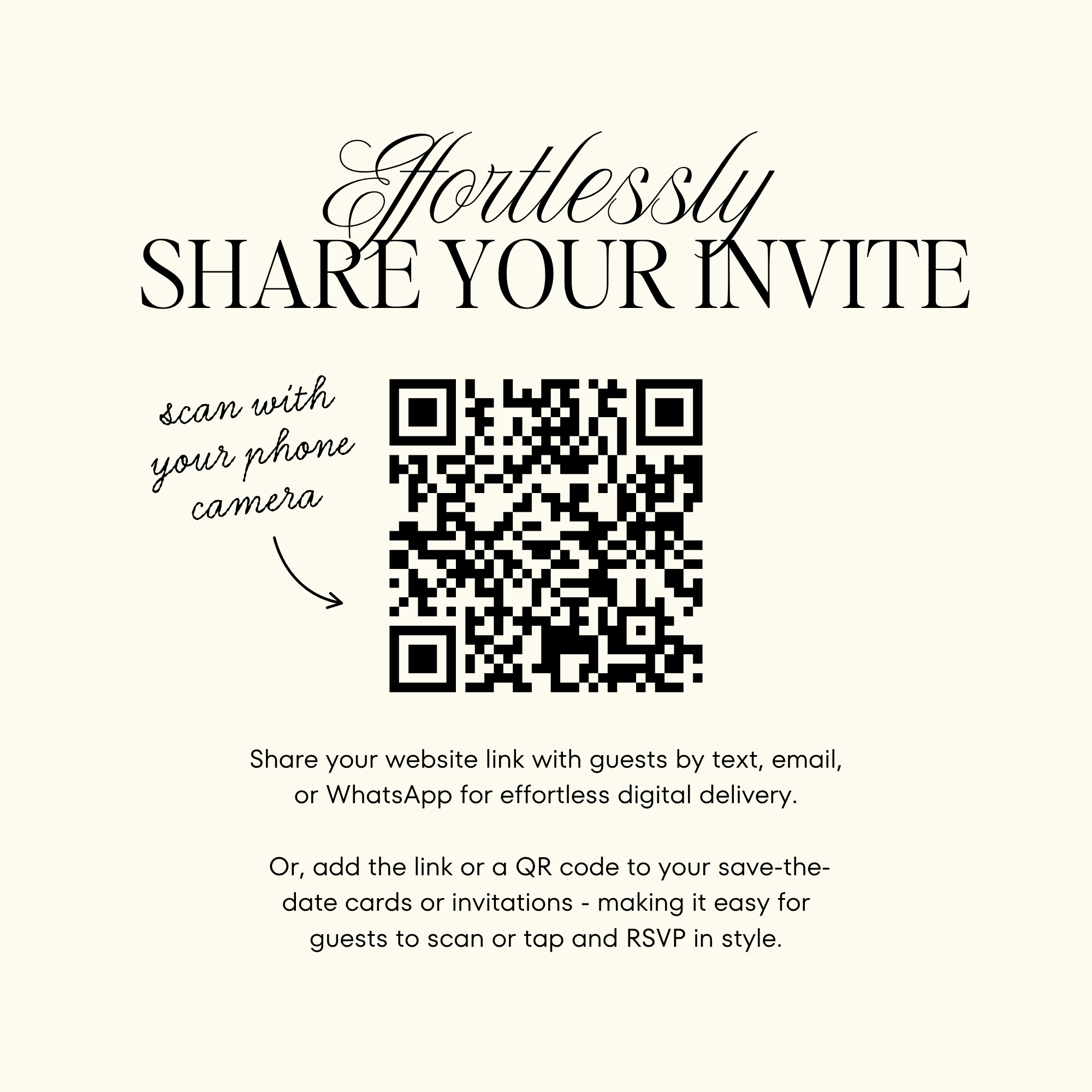Wedding Website Template with RSVP (Photo Booth 01 - Ivory)