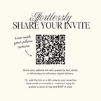Wedding Website Template with RSVP (Envelope 05 - yellow, blue + brown)