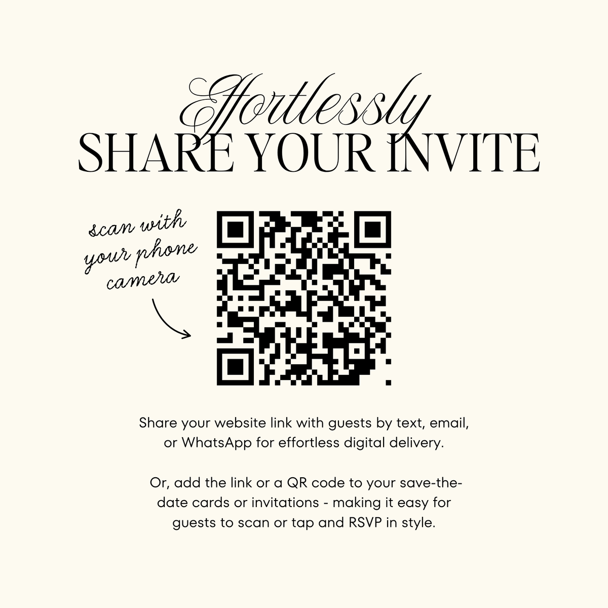Wedding Website Template with RSVP (Envelope 05 - Black & White)