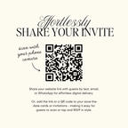 Wedding Website Template with RSVP (Envelope 06 - Brown + Ivory)