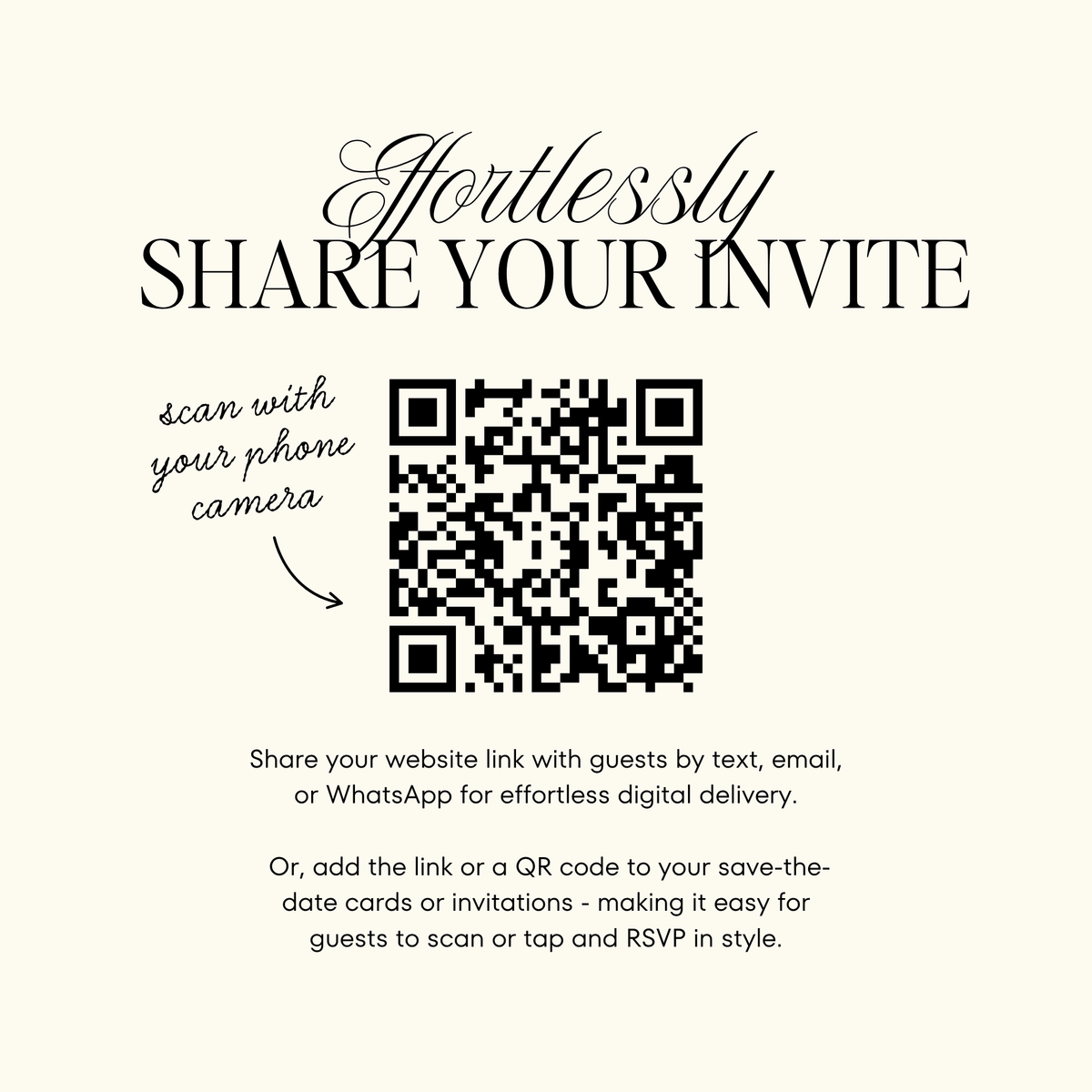 Wedding Website Template with RSVP (Envelope 06 - Brown + Ivory)