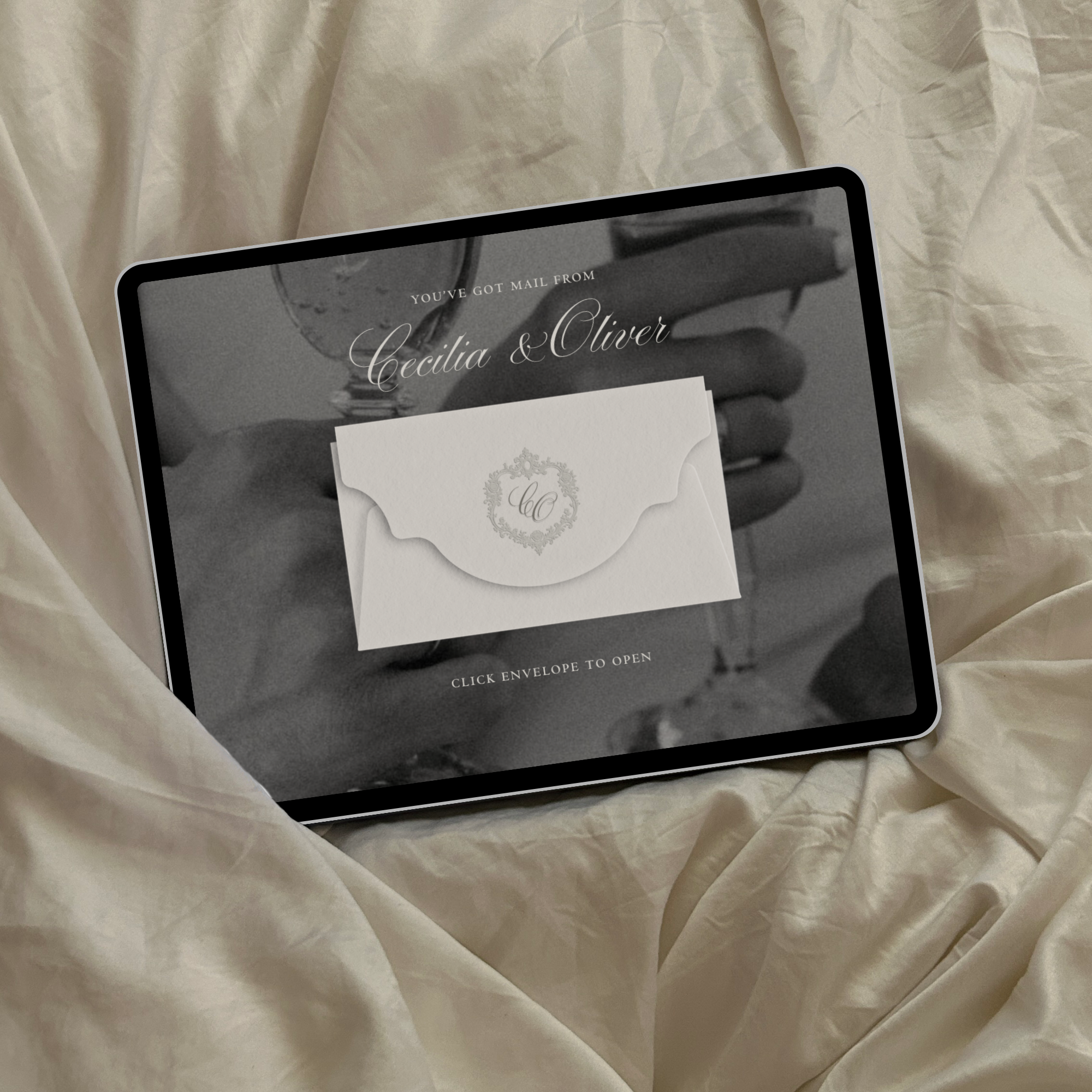 Heirloom Save The Date Website Template (Ivory 02)
