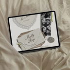 Wedding Website Template with RSVP (Photo Booth 01 - Ivory)