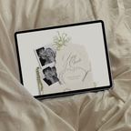 Save The Date Wedding Website Template (Envelope 07 - Ivory)
