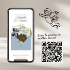 Save The Date Wedding Website Template (Brown & Dusty Blue)