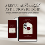 Old Money Save The Date Website Template (Burgundy)