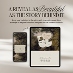 Old Money Lace Wedding Website Template with RSVP (Lace 03)