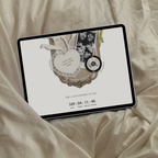 Save The Date Wedding Website Template (Photo Booth Animation 01 - Ivory)