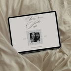 Save The Date Website Template (Romantic 01 - Ivory)