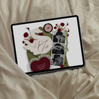 Save The Date Wedding Website Template (Envelope 05 - Green, Pink + Burgundy)