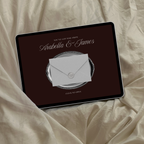 Old Money Save The Date Website Template (Burgundy)