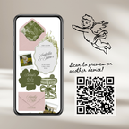Wedding Website Template with RSVP (Pink & Green)