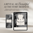Heirloom Lace & Swan Wedding Website Template with RSVP (Ivory 02)