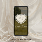 Lace Heart Save The Date Video Template (0102)