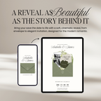 Save The Date Wedding Website Template (Sage & Ivory)
