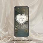 Lace Heart Save The Date Video Template (0101)