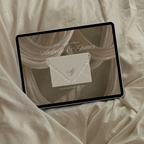 Old Money Lace Wedding Website Template with RSVP (Lace 02)