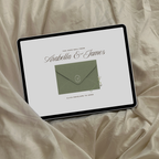 Wedding Website Template with RSVP (Sage & Ivory)