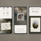 Lace Wedding Website Template with RSVP (Lace 0502)