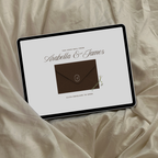 Wedding Website Template with RSVP (Brown & Ivory)