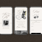 Save The Date Website Template (Romantic 01 - Ivory)