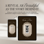Wedding Website Template with RSVP (Photo Booth 01 - Brown)