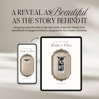 Save The Date Wedding Website Template (Photo Booth Animation 01 - Ivory)