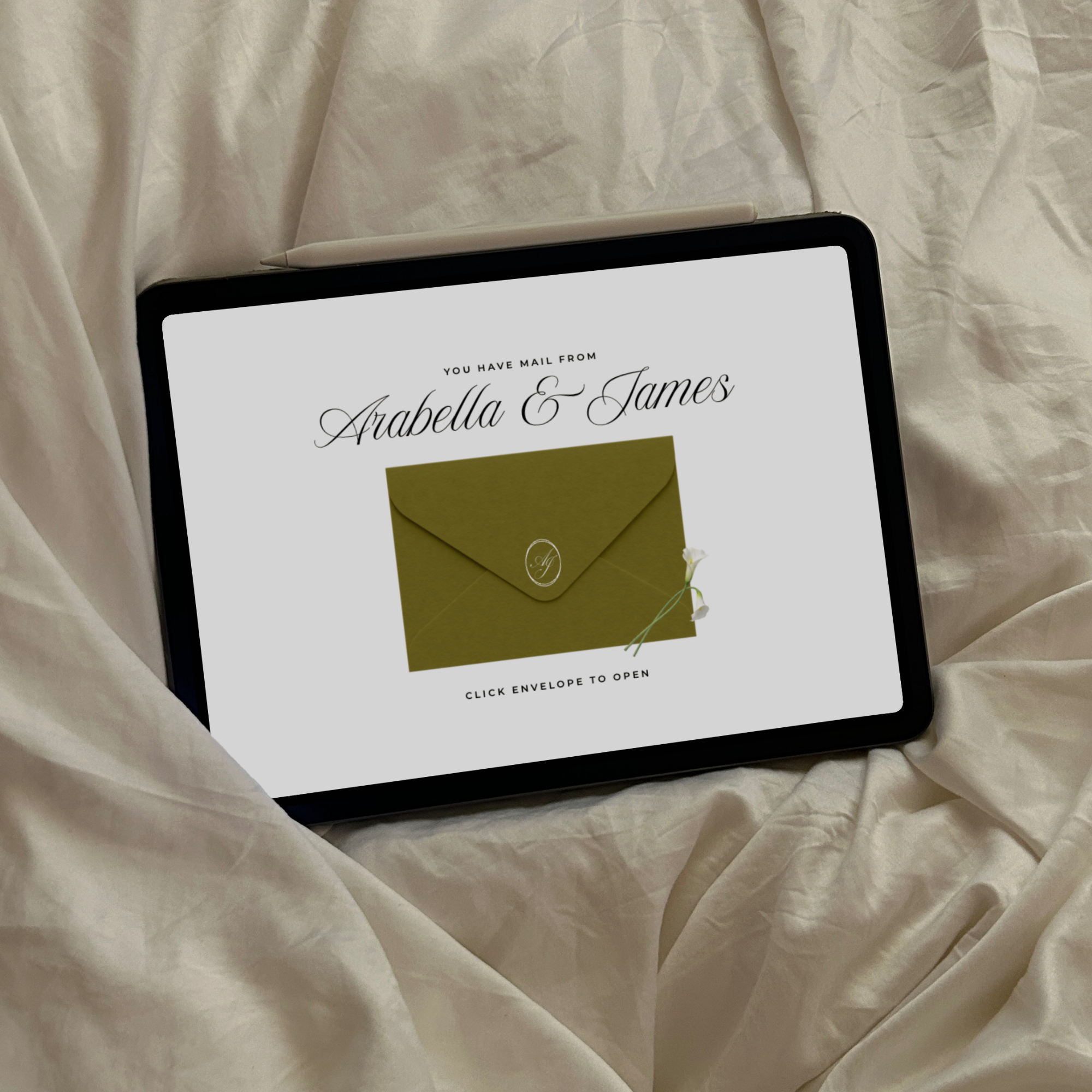 Wedding Website Template with RSVP (Olive Green & Burgundy)
