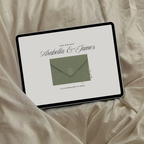 Save The Date Wedding Website Template (Sage & Ivory)