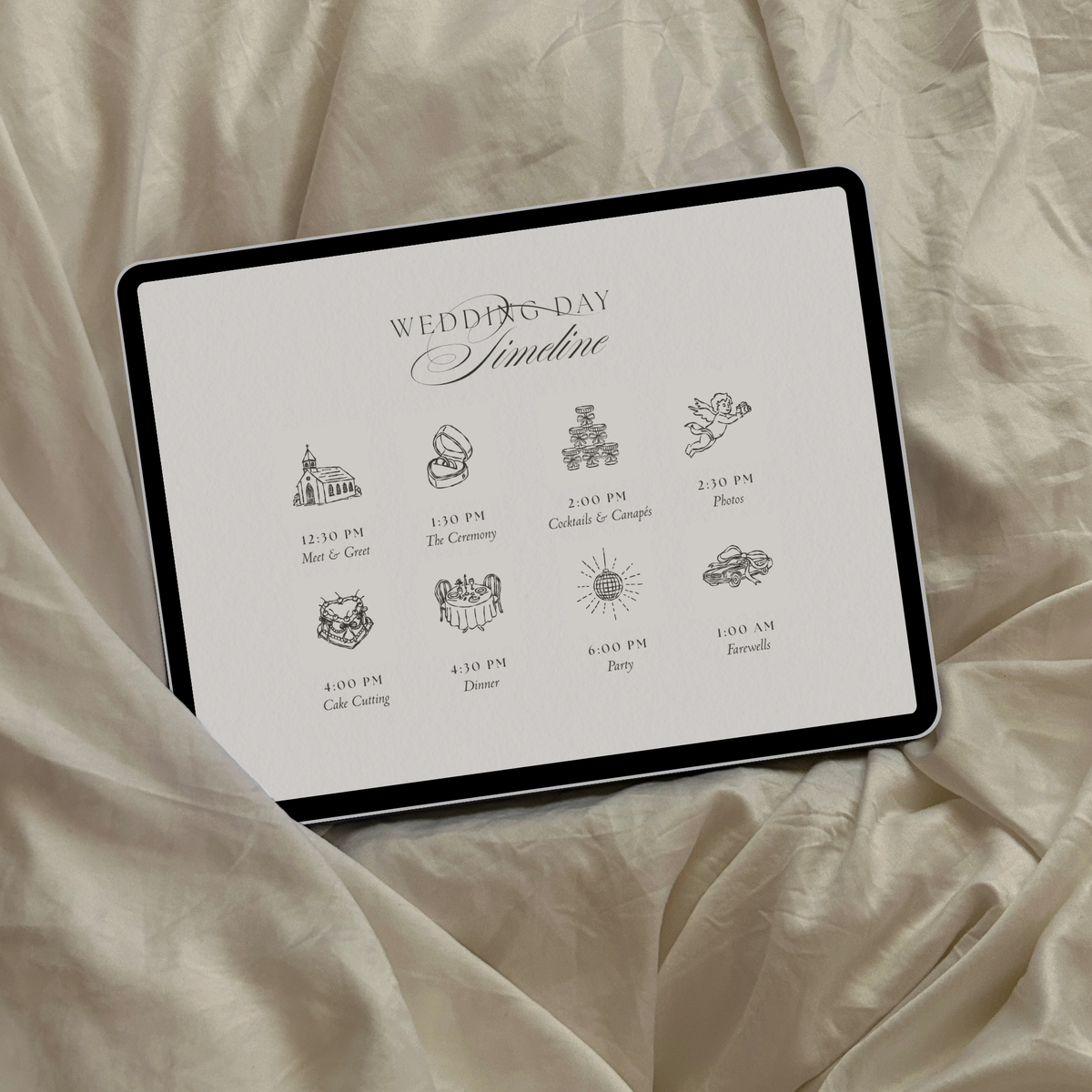 Lace Wedding Website Template with RSVP (Lace 0501)