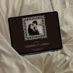 Old Money Lace Wedding Website Template with RSVP (Lace 01)