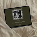 Old Money Wedding Website Template with RSVP (Olive)