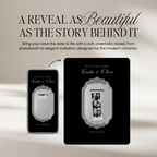 Save The Date Wedding Website Template (Photo Booth Animation 01 - Black)