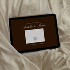 Wedding Website Template with RSVP (Burgundy)